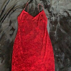 Red Velvet Fashion Nova Dress